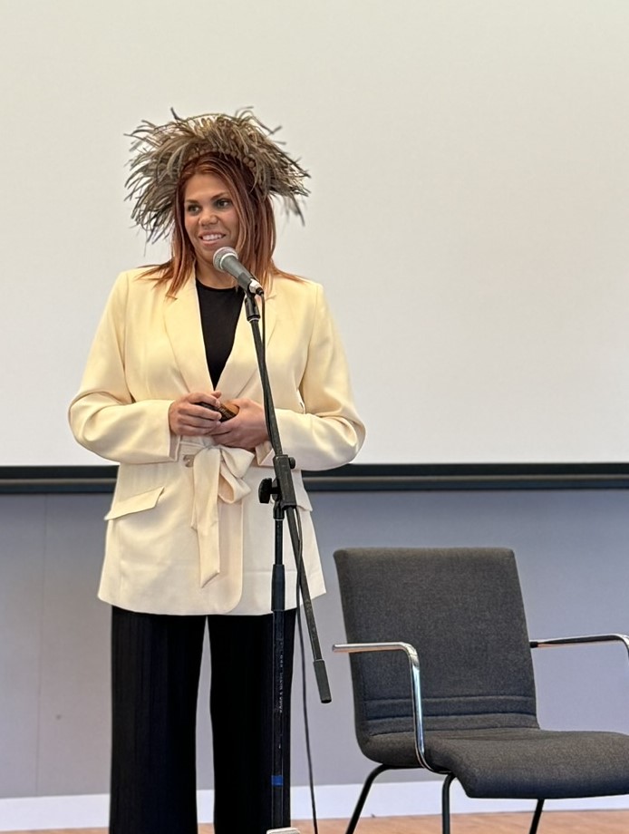 "Nartarsha Bamblett at our National Reconciliation Week ceremony."