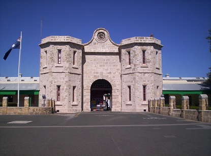 Sandstone gatehouse at Fremantle Prison