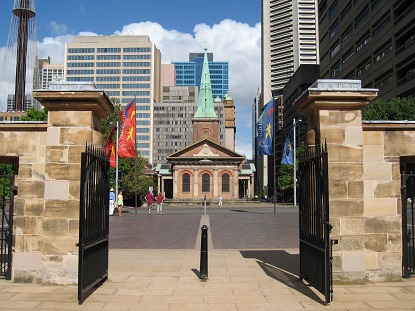 Image shows the exterior of St James' Church